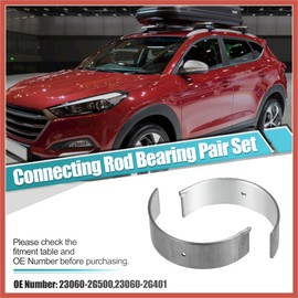 ACROPIX 4 Pair Engine Connecting Rod Bearing Pair Set for Hyundai Santa Sonata Tucson Veloster N G70 2011-2021 Replace 23060-2G500 23060-2G401 23060-2G400 Car Parts