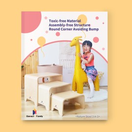 Damoch Family™ Kids Wood Weaning Table Chair Montessori Furniture Set Toddler Kitchen Learning Helper Tower Play Activity Table Step Stool for Bathroom and Potty Kids Study Desk Dinning Table