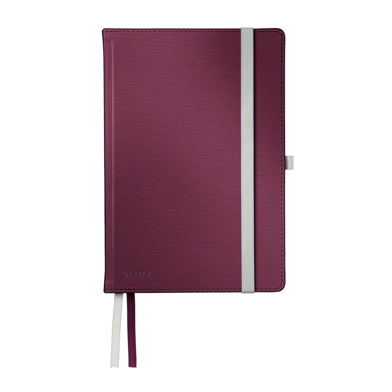 Leitz Style A5 Hard Cover Ruled Notebook - Garnet Red