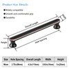 Druvlium Kitchen Cupboard Handles10 Pack 96mm Hole Spacing Drawer Handles,