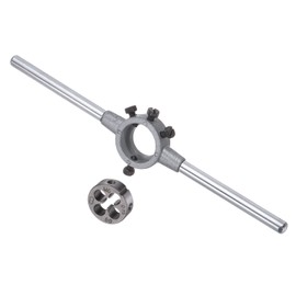 CoCud Die Stock Handle Set, M6x0.75 Thread Die & Fit 20mm OD / M3.5-M6 Die Wrench Tool Kit - (Applications: for Threading Repairing), 1-Set