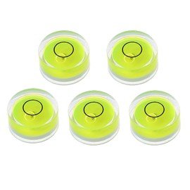 5pcs Round Bubble Level Mini Spirit Level Bullseye Level Measurement Instrument (15 X 6)