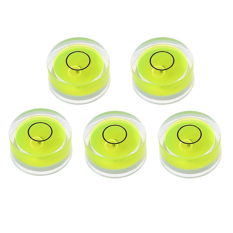 5pcs Round Bubble Level Mini Spirit Level Bullseye Level Measurement