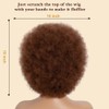 JOEDIR HAIR 70s Afro Wig Unisex Human Hair Wigs Afro
