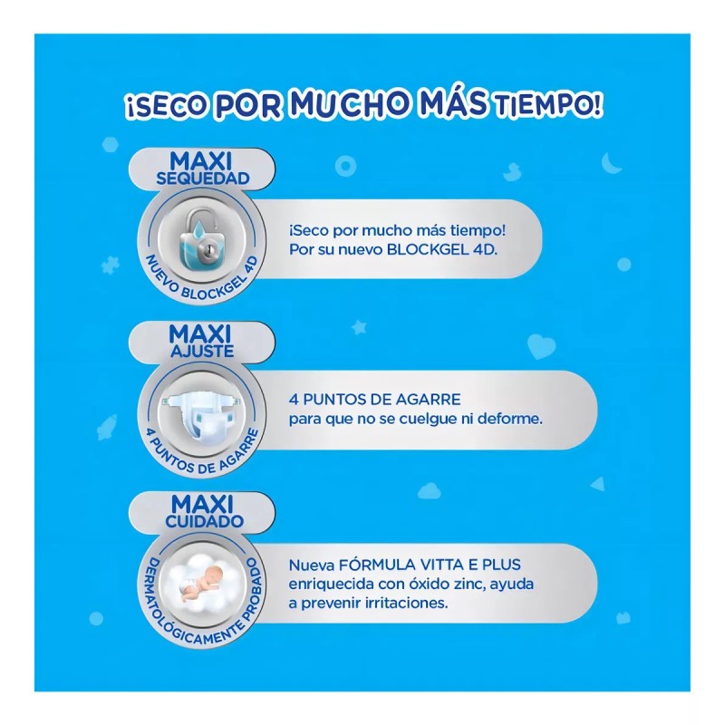 KleenBebé Pañales Kleen Bebe Suavelastic Etapa 6 Extra Jumbo De