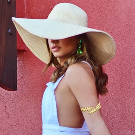 RechicGu Greek Roman Laurel Leaf Bracelet Armband Upper Arm Cuff Armlet Festival Bridal Adjustable Bangle Minimalist Gold