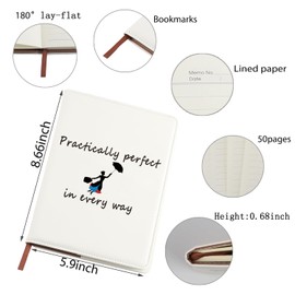 Mary Poppins Quote Journey Notebook Practically Perfect in Every Way Gifts Movie Inspired Notebook Gifts for Mary Fans (Practically Perfect in Every Way Notebook)