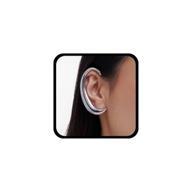 Cybche Punk Moon Ear Cuff Earrings Moon Ear Climber Cuff Earrings Gold Sky Moon Earrings Crescent Ear Wrap Earrings Not Piercing Climber Crawler Earrings Exaggerated (Gold Left), Zinc, No Gemstone