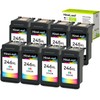 NineLeaf Remanufactured 246 246 High Yield Ink Cartridge Compatible for