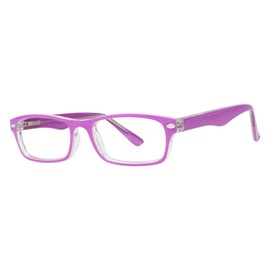 Care Unisex Children's Eyeglasses - Modern Collection Frames - Pink/Crystal 42-15-125