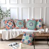 KHOYIME Outdoor Waterproof Throw Pillow Covers 18x18 Set of 4
