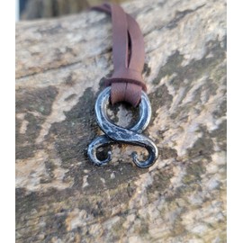 Viking Trollkor, Troll Cross Necklace, Hand forged Iron pendant, Norse Pagan