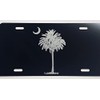 DEEP Engraved Classy SC Palmetto Tree Car Tag Etched Vanity