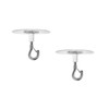 YTRUOYI 2 PCS Adhesive Ceiling Hook Sturdy Sticky Hook Heavy