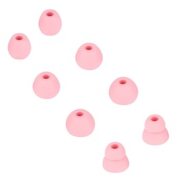 CYADCI Earbud Tips Compatible with Beats Powerbeats Pro Wireless Earbuds，4 Pairs Silicone Earbuds Buds Set Replacement Earbud Tips,Pink