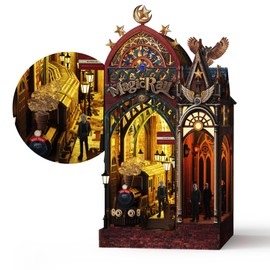 3D Wooden Puzzles Book Nook Kit Magic Train Station