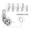 Letter Box Lock, Comes with 6 Keys and 6 Different