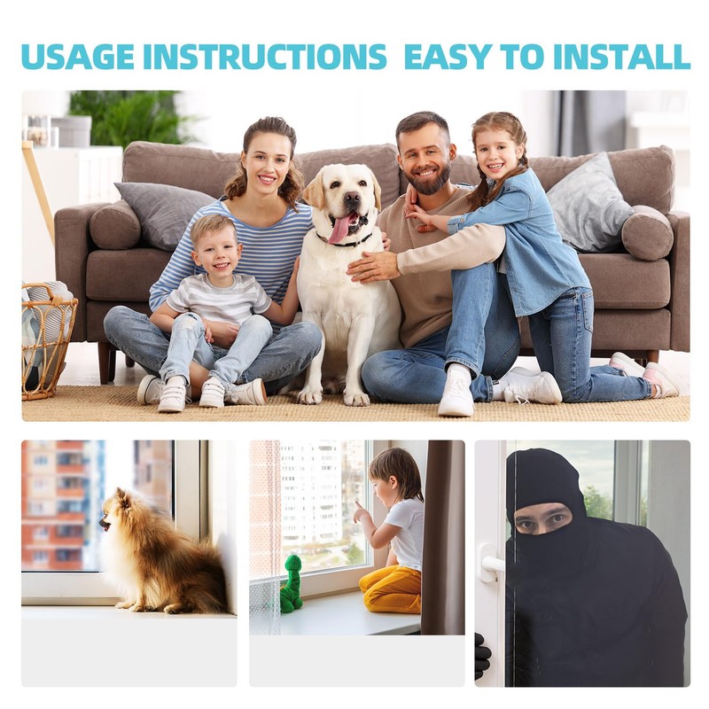 PINGXNG Window Locks,4 Sets,Alu Alloy material Window Lock for Vertical&Horizontal