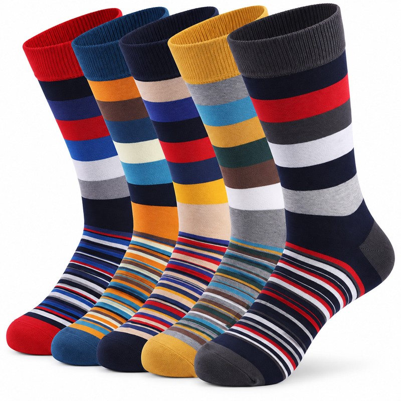 Men’s Dress Socks for Business & Daily Wear – 5-Pair