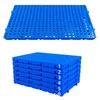 6 Pcs Plastic Pallet, Lightweight Nestable Pallet 23.6x11.8x1.18 Inch, Waterproof