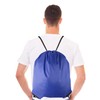 GoodtoU Drawstring Backpack Bulk Drawstring Bags 48 Pcs Blue Draw