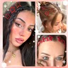 NAISKA 24Pcs Red Sequins Star Hair Clips Y2K Star Snap