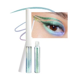 Shimmer Waterproof Eyeliner Liquid, Long Lasting Highly Pigmented Chameleon Eyeliner with Soft Fine Tip, Smudge-Proof Glitter Colorful Shift Holographic for Eyeshadow, Eye Makeup Gift for Women-B6#