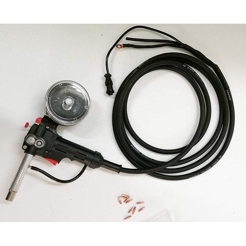 INTBUYING Aluminum Spool Gun with 10pcs Conductive Nozzle for MillerMatic