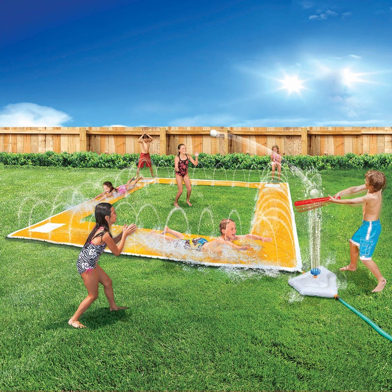 BANZAI Home Run Splash Baseball Slide, Length: 14 ft, Width: