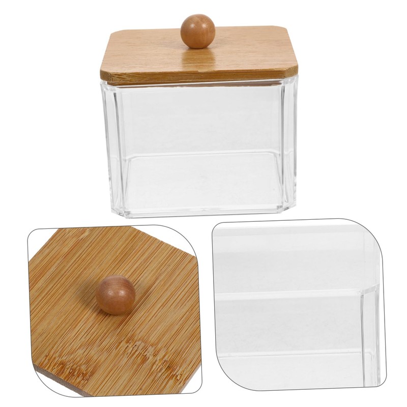 SHOWERORO Makeup Sponge and Cotton Pad Organizer Dustproof Lid Storage