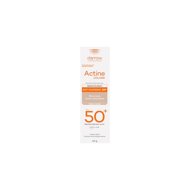 Darrow Actine, Protector Solar Tono Claro, 40gr