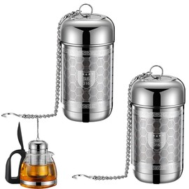 2 Pack Tea Strainers for Loose Tea, 316 Extra Fine Mesh Tea Straine for Tea Steeper Tea Strainer Accessories Stainless Steel Tea Filter for Black Tea, Green Tea, Leaf Loose Tea, Rooibos