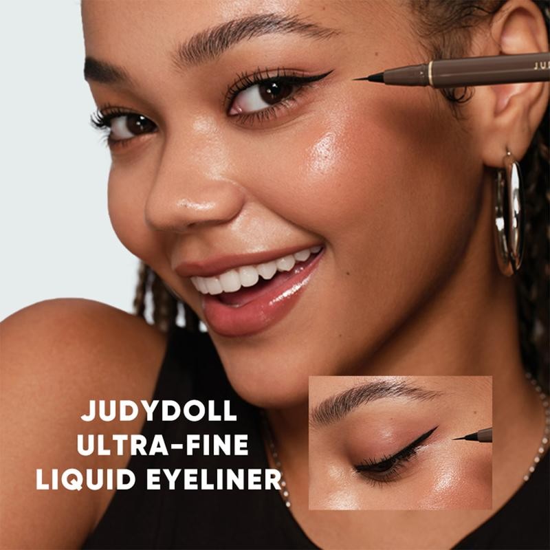 JUDYDOLL Ultra-Fine Liquid Eyeliner, Waterproof Liquid Eye Liner, Stay All