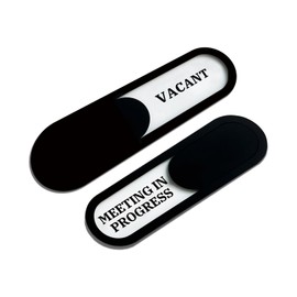 Vacant Meeting in Progress Privacy Sign,Sturdy Acrylic,7.4 * 2.2 inch Vacant Occupied Sign for Home Office Hotles Hospital Conference Room