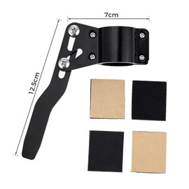 Turn Signal Lever Turn Signal Rod, Aluminum Position Up Kit, Turn Signal Extension Rod, Compatible with 0.7 to 1.1 inches (18 - 28 mm), Adjustable Angle (Black)