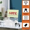 FOCCTS Clear Acrylic Donation Box with Lock, Ballot Box Suggestion