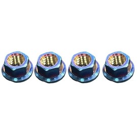 KN Planning RC926 64 Titanium Wheel Serate Nuts for Small Diameter M4 (Pack of 4) KN-LN02