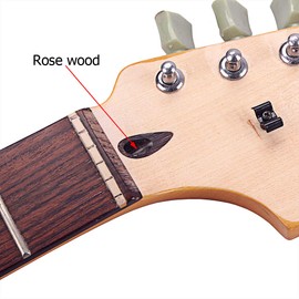 Alnicov 8 Pcs Rosewood Leaves Guitar Truss Rod Replacement for Guitar Bass Accessories