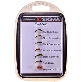 Shakespeare Sigma Fly Selection - Buzzers - 7 Assorted Styles