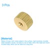 uxcell Knurled Thumb Nuts, 3Pcs M3 x D11mm x H6mm