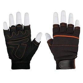 Truper GU-655, Guantes para mecánico cortos alta protección y comodidad