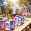 12 Pcs 4th of July 250th Anniversary USA Flag Can