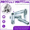 Swpeet 20Pcs 5/16 Inch Premium Zinc Plated Carbon Steel Concrete