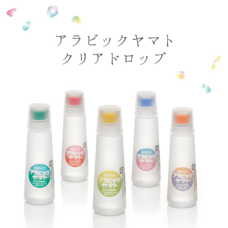 Yamato NA-150CD-5P Liquid Glue Arabic Yamato Clear Drop, 5 Bottles