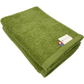 Imabari Towels, Rian Face Towels, Green, Set of 2, Fluffy, Soft, Brand, Highly Absorbent, Medium-Thick, Luxurious, Solid, Sweet Twist, Made in Japan