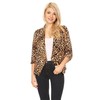 Women 3/4 Sleeve Open Front Cardigan Jacket Work Office Blazer
