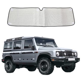 Bekantogy Car Windshield Compatible with INEOS Grenadier 2020-2025 Sun Shade Windshield Sunscreen Heat Shield Front Windshield Sun Shade Folding Sunshade UV Protection