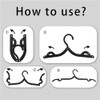 Foldable Travel Hangers Plastic Portable Folding Clothes Hangers Cruise Ship