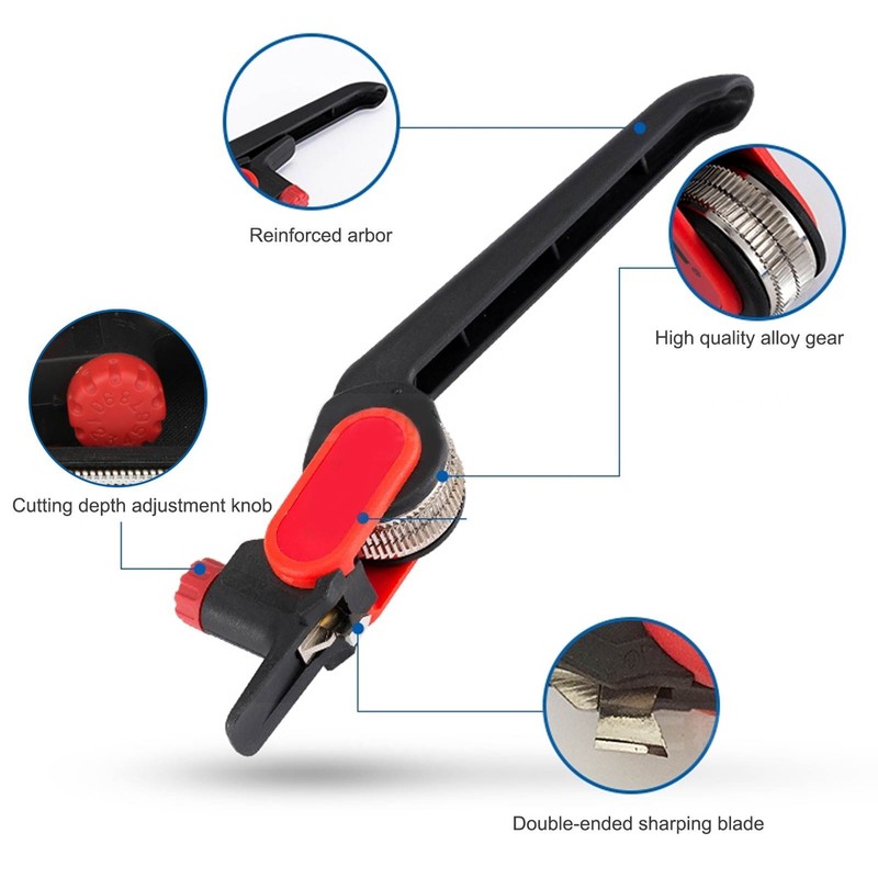Cable Stripper Cutter Manual Longitudinal Slitter Replaceable Blade Diameter ≥25mm