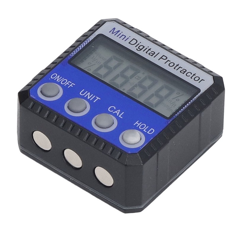 Digital Inclinometer Magnetic 360° 4 Units Portable Digital Angle Gauge